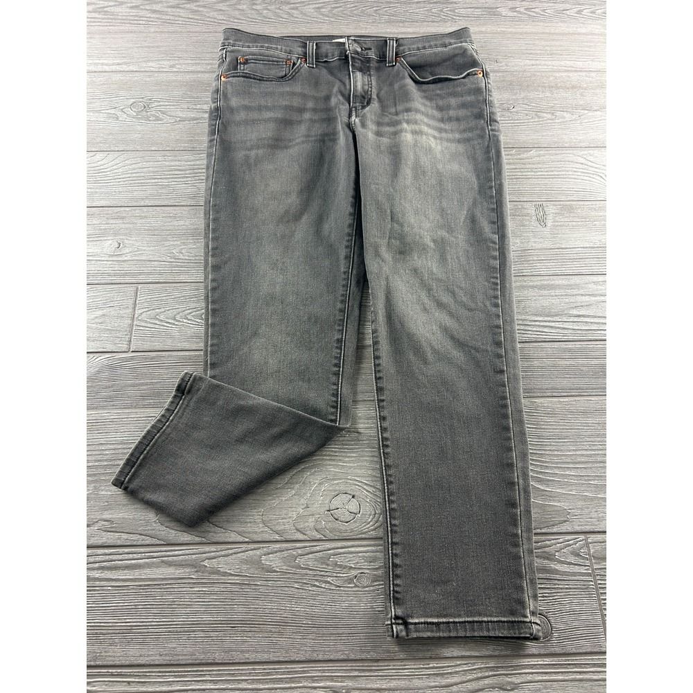 Levi's Womens Size 30 Gray Boyfriend Stretch Denim Jeans Charcoal Wash
